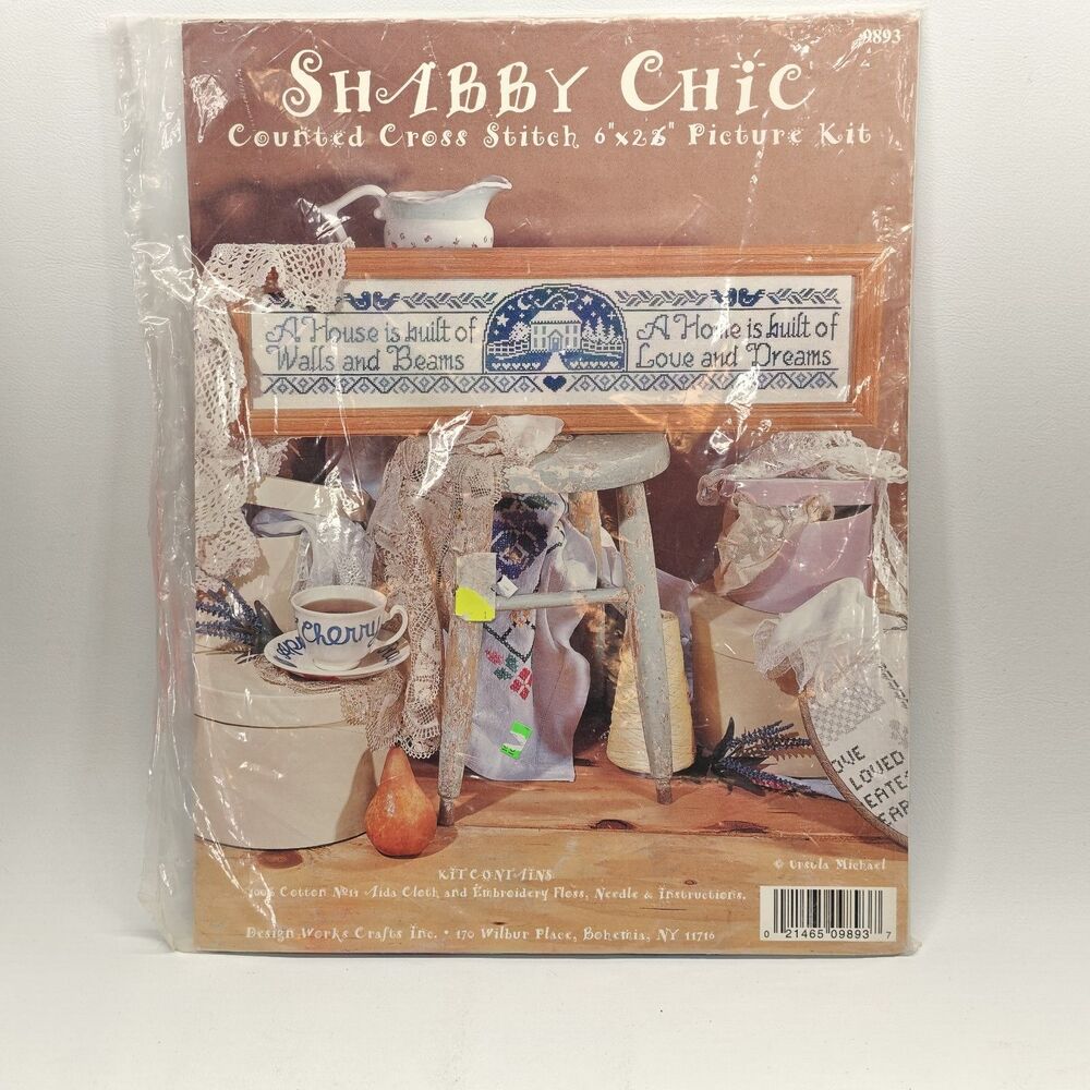 Design Works Shabby Chic 9893 Cross Stitch Kit Love & Dreams Ursula Michael 6x25